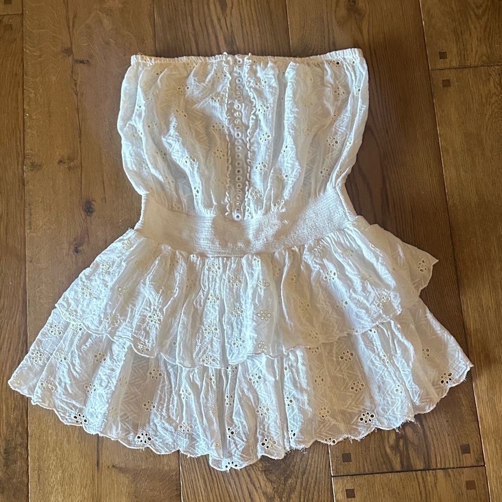 Ramy Brook White Strapless Dress